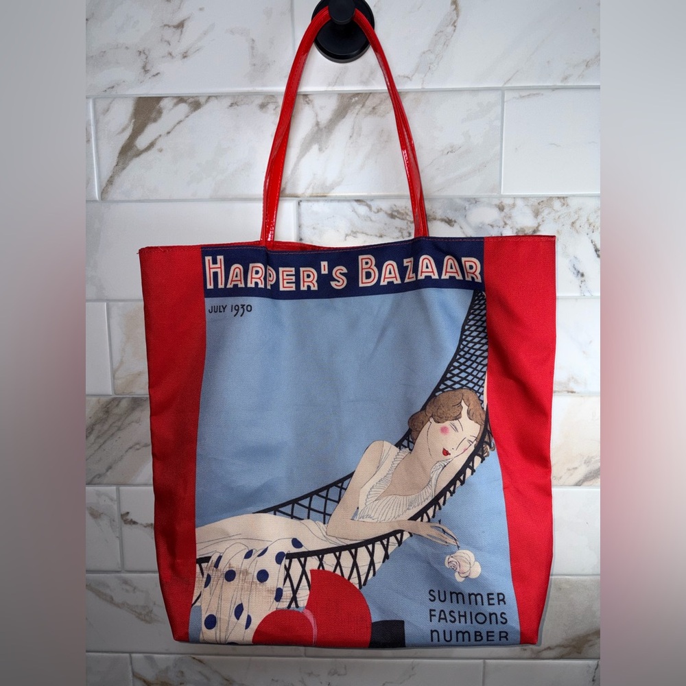 Estée Lauder Harper’s Bazaar July 1930 Cover Art Tote Bag – Vintage Inspired